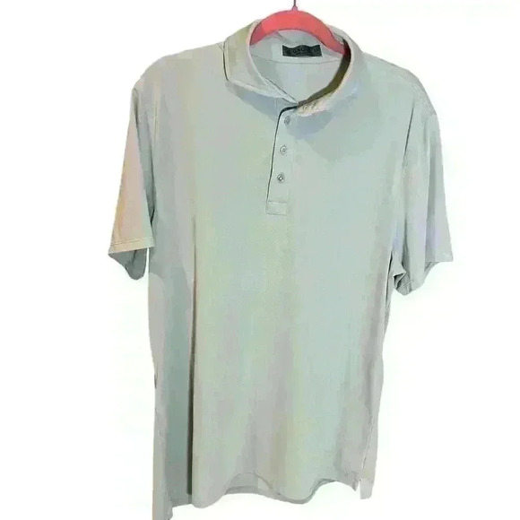 G/Fore G4 Men’s Golf Polo Size XL Lt Blue Preppy Tech Performance Wicking NWOT - Picture 2 of 7